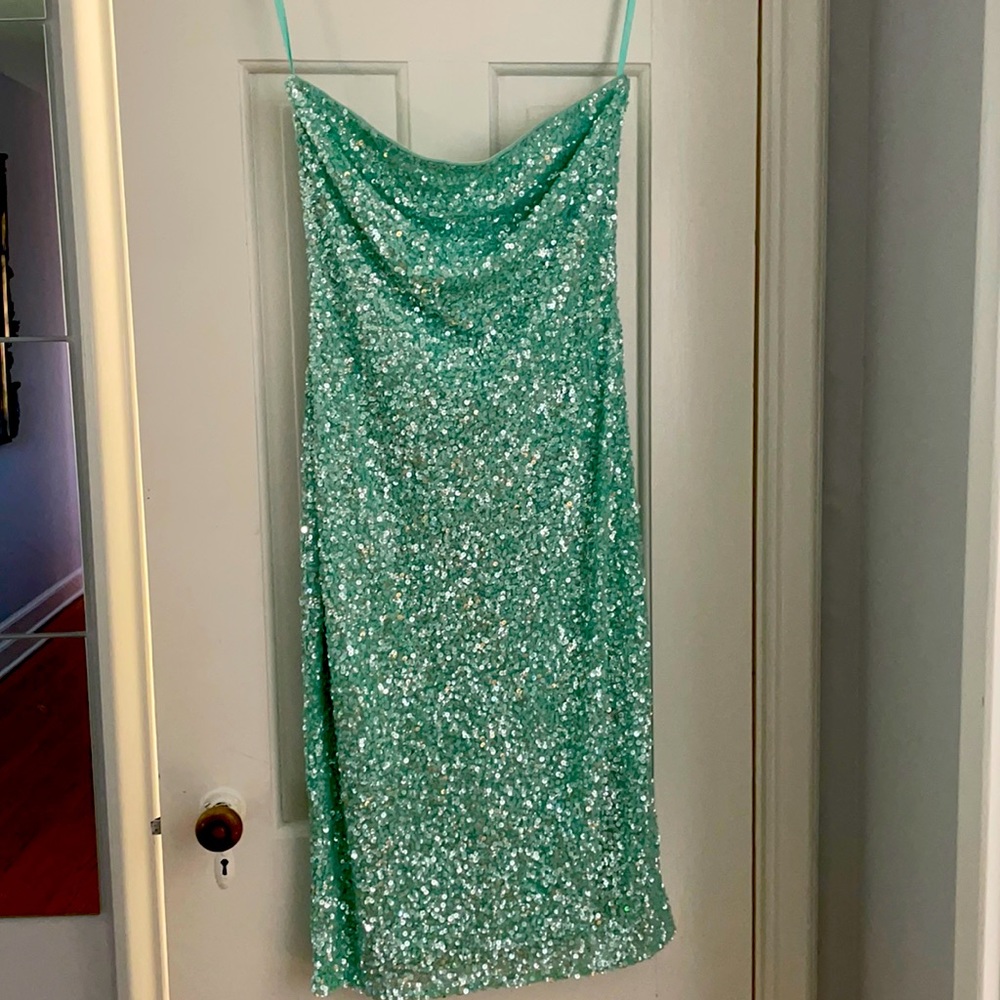 Prom ready strapless sequins dress size 6